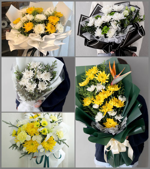 山东青岛平度市旧店镇河庄口村白事花束代送